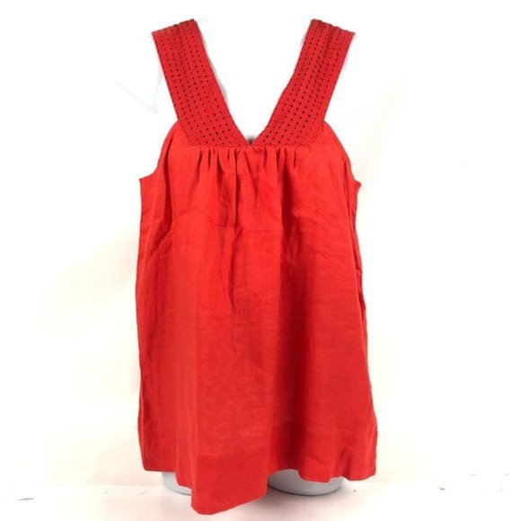 NWT $65 J. Crew Linen Lace Shell Sleeveless Top - Picture 1 of 10
